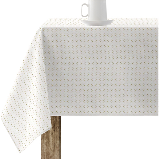 MANTEL RESINADO ANTIMANCHAS MODELO DOTS GOLD image 0