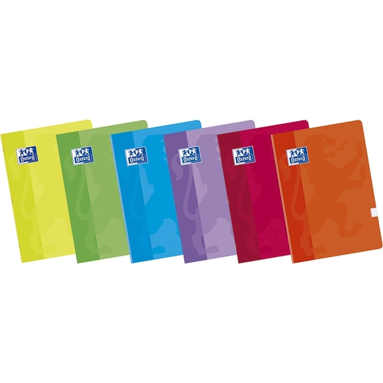 CUADERNO OXFORD A4 - 48 HOJAS CUADRÍCULA 4X4 COLORES SURTIDOS image 1