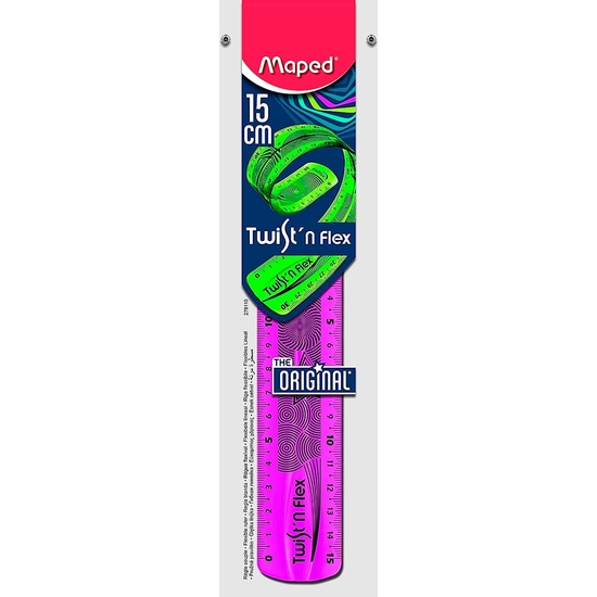 REGLA FLEXIBLE MAPED 15 CM. 3 COLORES image 0
