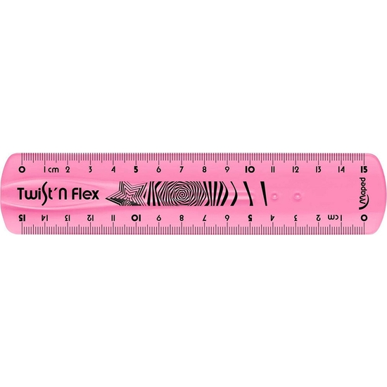 REGLA FLEXIBLE MAPED 15 CM. 3 COLORES image 2