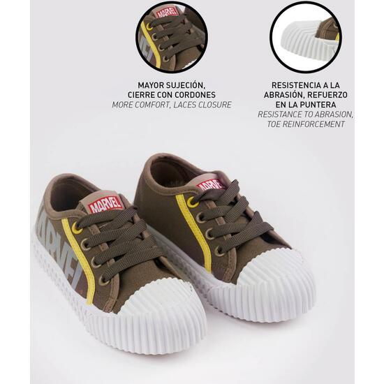 ZAPATILLA LONETA SUELA PVC CORDONES MARVEL BEIGE image 4