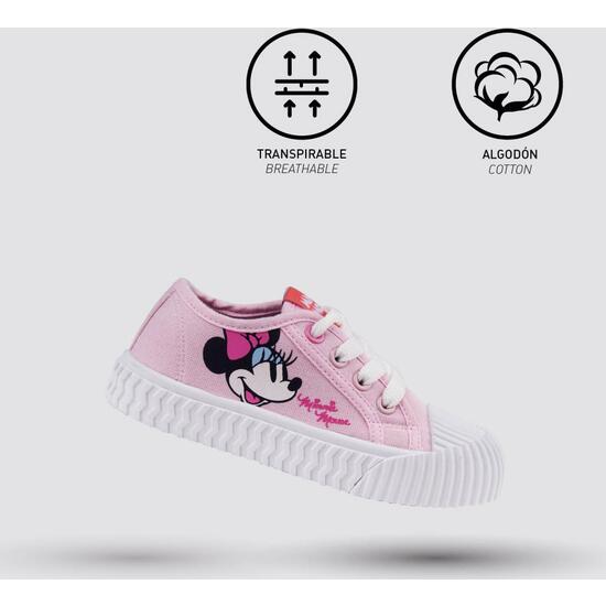 ZAPATILLA LONETA SUELA PVC CORDONES MINNIE PINK image 3