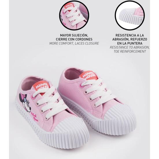 ZAPATILLA LONETA SUELA PVC CORDONES MINNIE PINK image 4