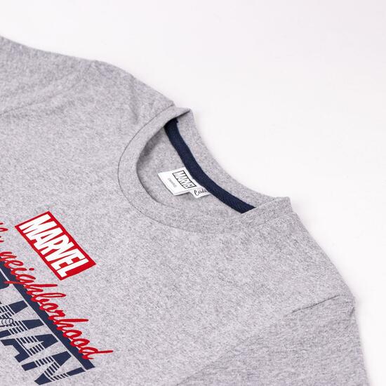 CAMISETA CORTA SINGLE JERSEY SPIDERMAN GRAY image 2