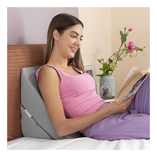 ALMOHADA TRIANGULAR MULTIPOSICIÓN DE DOBLE DE CUÑA THRELLOW INNOVAGOODS image 2