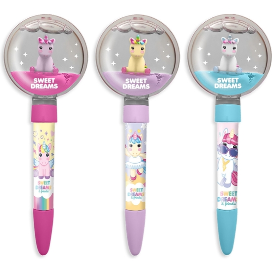 EXPOSITOR 12 BOLÍGRAFOS TOPPER UNICORNIO SWEET DREAMS image 1