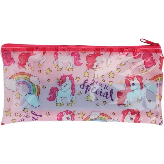 ESTUCHE CON SET DE PAPELERÍA UNICORNIOS 19X10 image 2