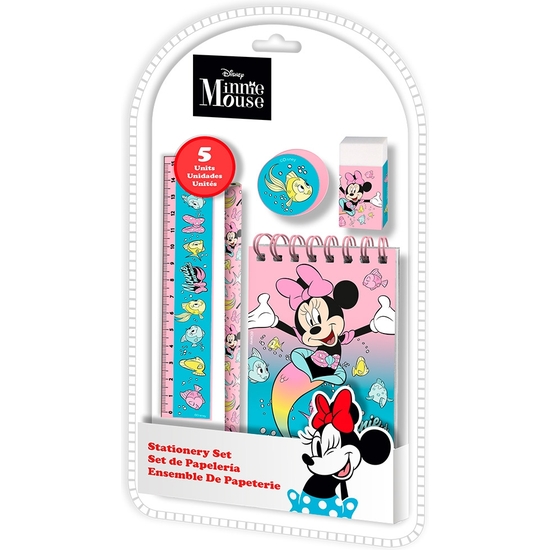 MINNIE SET REGALO DE PAPELERÍA 5 PIEZAS 15X26 image 0