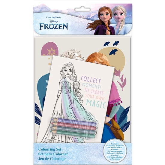 FROZEN SET PARA COLOREAR CUADERNOS Y LÁPICES 33X21X1 image 0