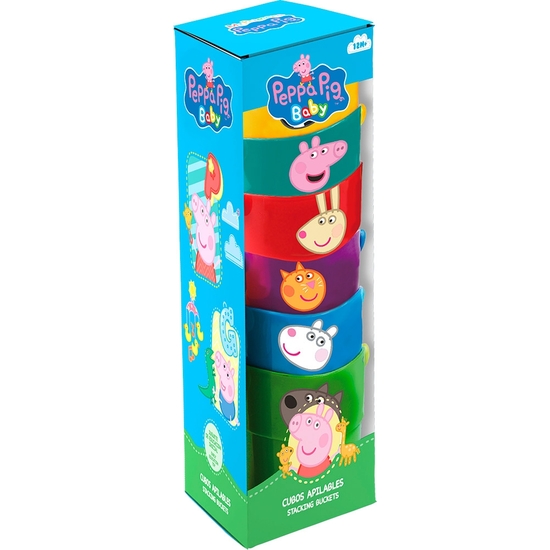 PEPPA PIG SET 6 CUBOS APILABLES Y ENCAJABLES image 0