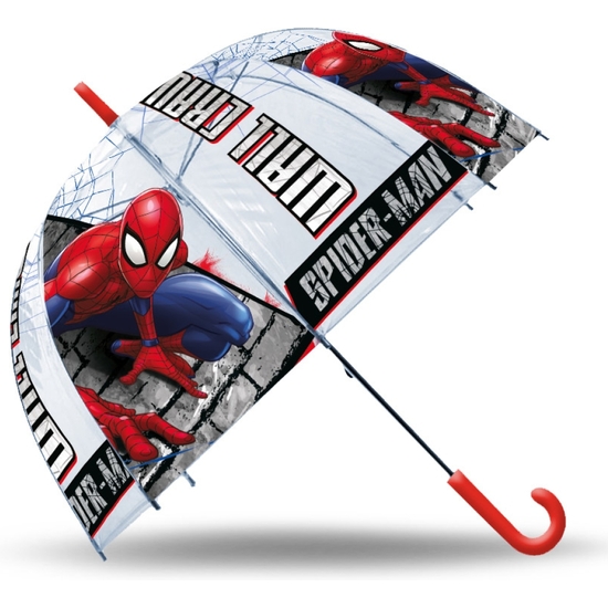 SPIDERMAN PARAGUAS TRANSPARENTE CAMPANA MANUAL 72 CM image 0