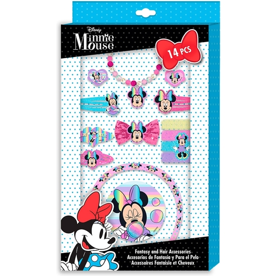 MINNIE SET 14 ACCESORIOS PELO 18X29X4 image 0