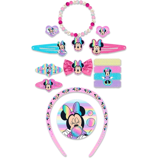 MINNIE SET 14 ACCESORIOS PELO 18X29X4 image 1