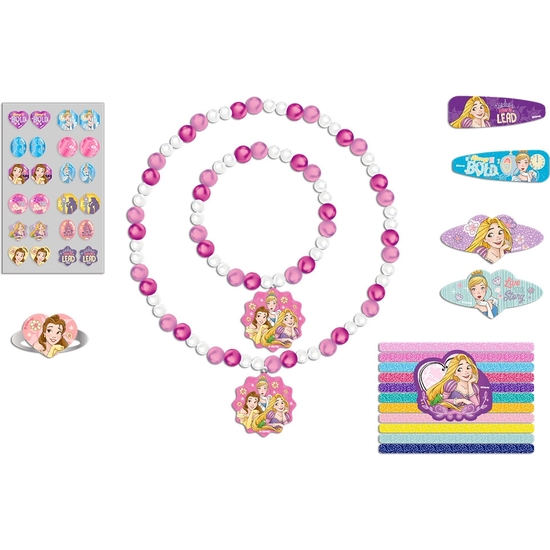 PRINCESAS DISNEY SET 30 ACCESORIOS PELO Y BISUTERÍA 26X21X4 image 1