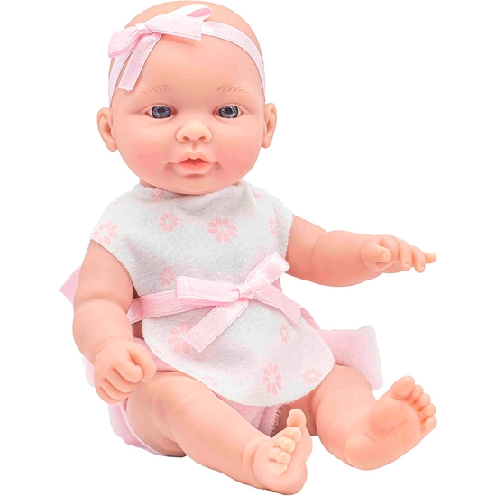 MUÑECO BEBÉ 28 CM CON VESTIDO 2 MODELOS SURTIDOS image 0
