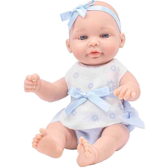 MUÑECO BEBÉ 28 CM CON VESTIDO 2 MODELOS SURTIDOS image 1