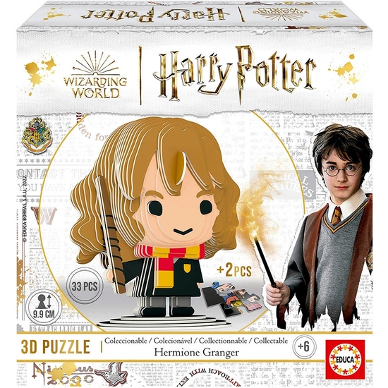 HARRY POTTER PUZZLE 3D FIGURA HERMIONE GRANGER + 6 AÑOS image 0