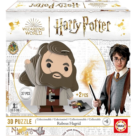 HARRY POTTER PUZZLE 3D FIGURA RUBEUS HAGRID + 6 AÑOS image 0