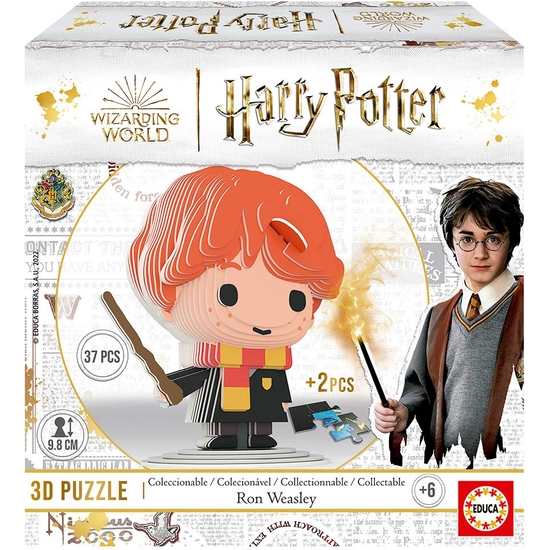 HARRY POTTER PUZZLE 3D FIGURA RON WEASLEY + 6 AÑOS image 0