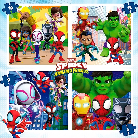 SPIDEY MALETA PUZZLES PROGRESIVOS 6-9-12-16 PIEZAS image 2