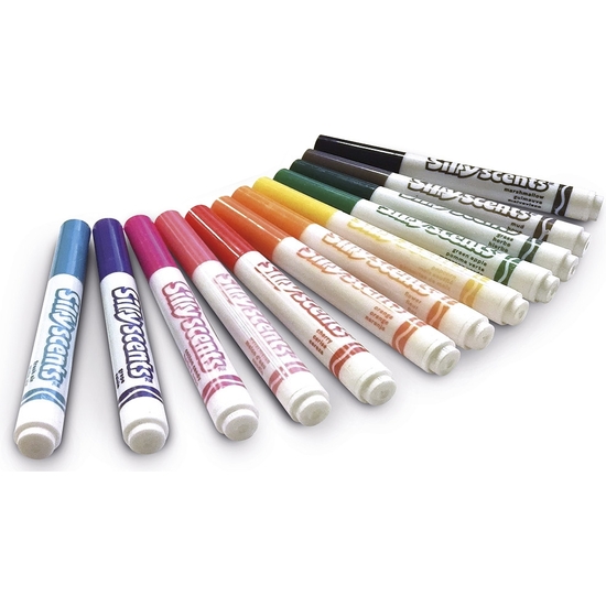 CRAYOLA ESTUCHE 12 ROTULADORES LAVABLES OLOROSOS PUNTA MAXI image 1