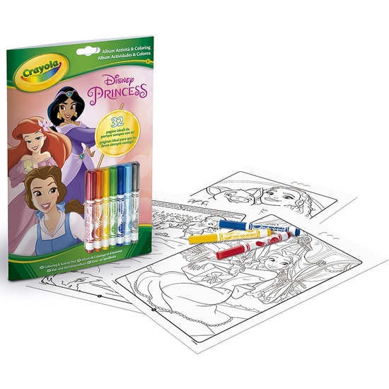 SET CRAYOLA COLOREA SIN MANCHAS PRINCESAS DISNEY. ROTULADORES Y PAPEL ESPECIAL image 0