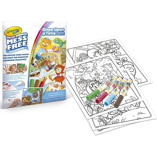 SET CRAYOLA COLOREA SIN MANCHAS ÉRASE UNA VEZ.... ROTULADORES Y PAPEL ESPECIAL image 1