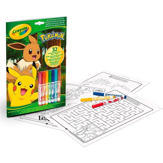 CRAYOLA LIBRO ACTIVIDADES POKEMON CON ROTULADORES image 1
