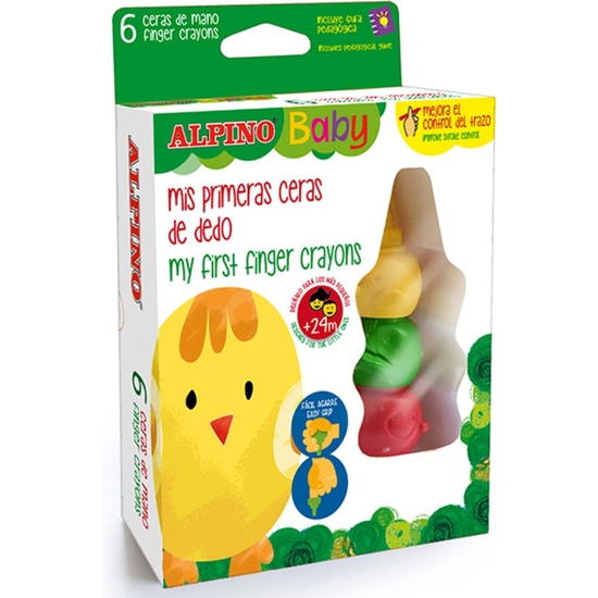 SET 6 MIS PRIMERAS CERAS DE DEDO ALPINO BABY image 0