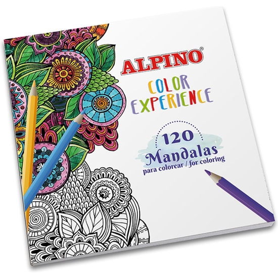 SET 24 LÁPICES COLORES Y LIBRO 120 MANDALAS ALPINO image 2