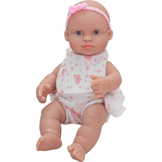 MUÑECO BEBÉ 22 CM CON VESTIDO 4 MODELOS SURTIDOS image 0