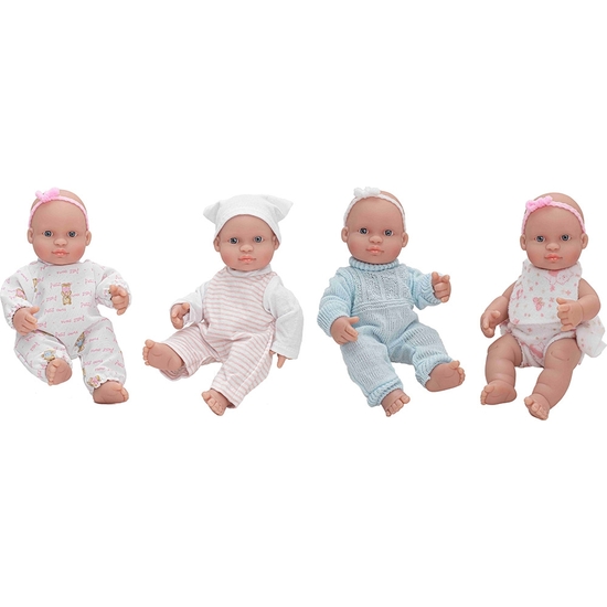 MUÑECO BEBÉ 22 CM CON VESTIDO 4 MODELOS SURTIDOS image 2