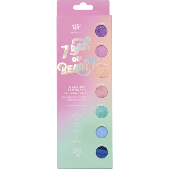 SET 7 DAYS OF BEAUTY TOALLAS DESMAQUILLADORAS REUTILIZABLES image 0