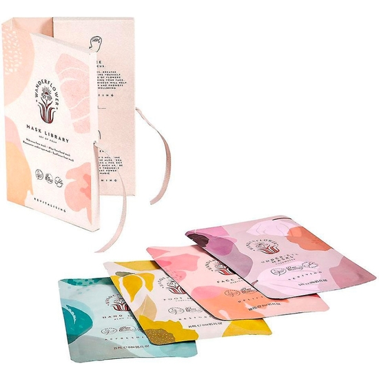 SET DE 4 MASCARILLAS DE BELLEZA PARA CARA, MANOS , OJOS Y PIES image 0