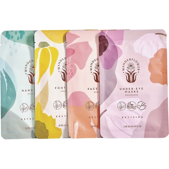 SET DE 4 MASCARILLAS DE BELLEZA PARA CARA, MANOS , OJOS Y PIES image 1