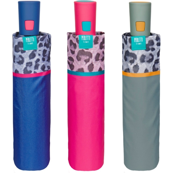 PARAGUAS PLEGABLE AUTOMÁTICO ANIMAL PRINT ANTIVIENTO 96 CM image 1