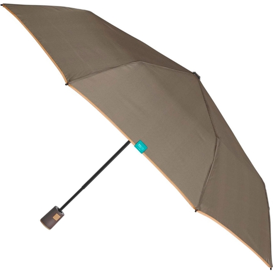 PARAGUAS PLEGABLE AUTOMÁTICO LISO RIBETE ANTIVIENTO 96 CM 3 COLORES image 2
