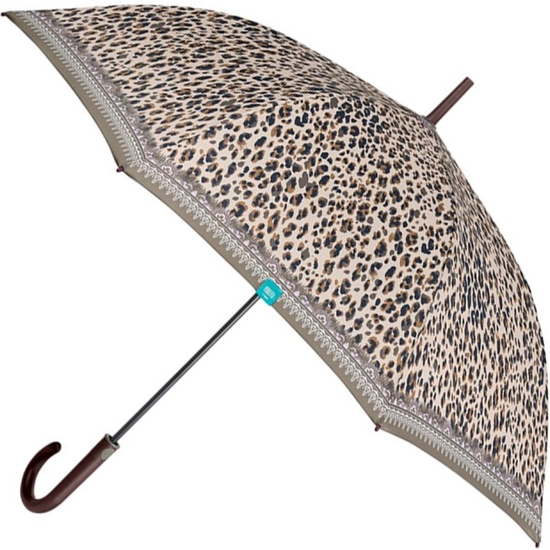 PARAGUAS AUTOMÁTICO ANIMAL PRINT ANTIVIENTO 102 CM 2 COLORES image 2