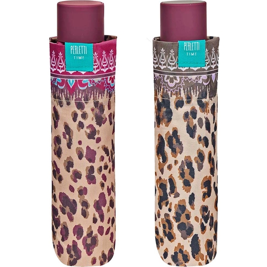 PARAGUAS PLEGABLE AUTOMÁTICO ANIMAL PRINT ANTIVIENTO 97 CM image 1