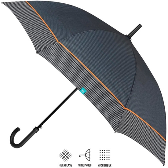 PARAGUAS AUTOMÁTICO GOLF CON CENEFA ANTIVIENTO 116 CM 2 COLORES image 0
