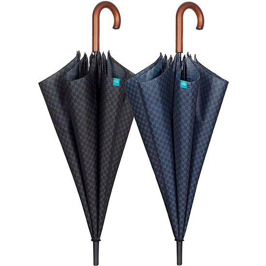 PARAGUAS AUTOMÁTICO GOLF ESTAMPADO ANTIVIENTO 116 CM 2 COLORES image 1