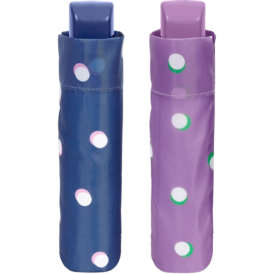 PARAGUAS PLEGABLE MANUAL LUNARES 96 CM 2 COLORES image 1
