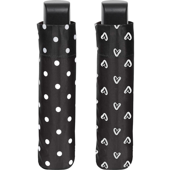 PARAGUAS PLEGABLE MANUAL BLACK-WHITE 96 CM 2 COLORES image 1