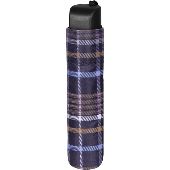 PARAGUAS PLEGABLE MANUAL CUADROS 96 CM 3 COLORES image 0