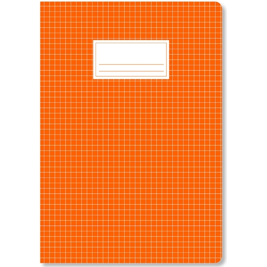 ESCOLOFI PACK 10 CUADERNOS GRAPADOS A4 50H 70 GR CUADRÍCULA 6X6 DOBLE MARGEN - NARANJA image 2