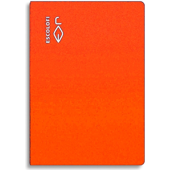 ESCOLOFI PACK 10 CUADERNOS GRAPADOS FOLIO 50 H 70 GR CUADRÍCULA 4X4 MARGEN NARANJA image 1