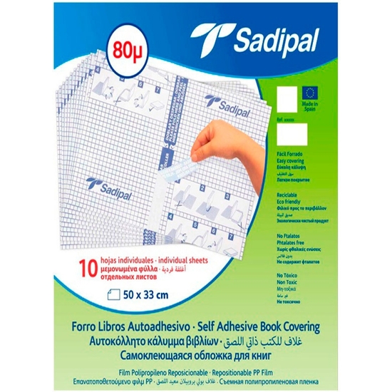 BLISTER 10 FORROS ADHESIVOS REPOSICIONABLES 50X33 image 0