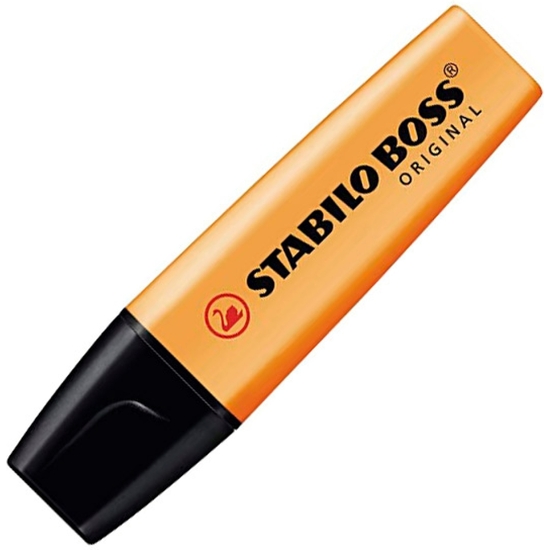 CAJA 10 ROTULADOR FLUORESCENTE STABILO BOSS NARANJA image 1
