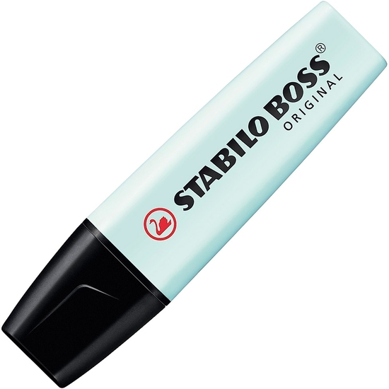 CAJA 10 ROTULADOR FLUORESCENTE STABILO BOSS TURQUESA PASTEL image 2