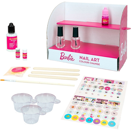 BARBIE ESTUDIO UÑAS DE COLOR. CAJA 20X28X7 image 1